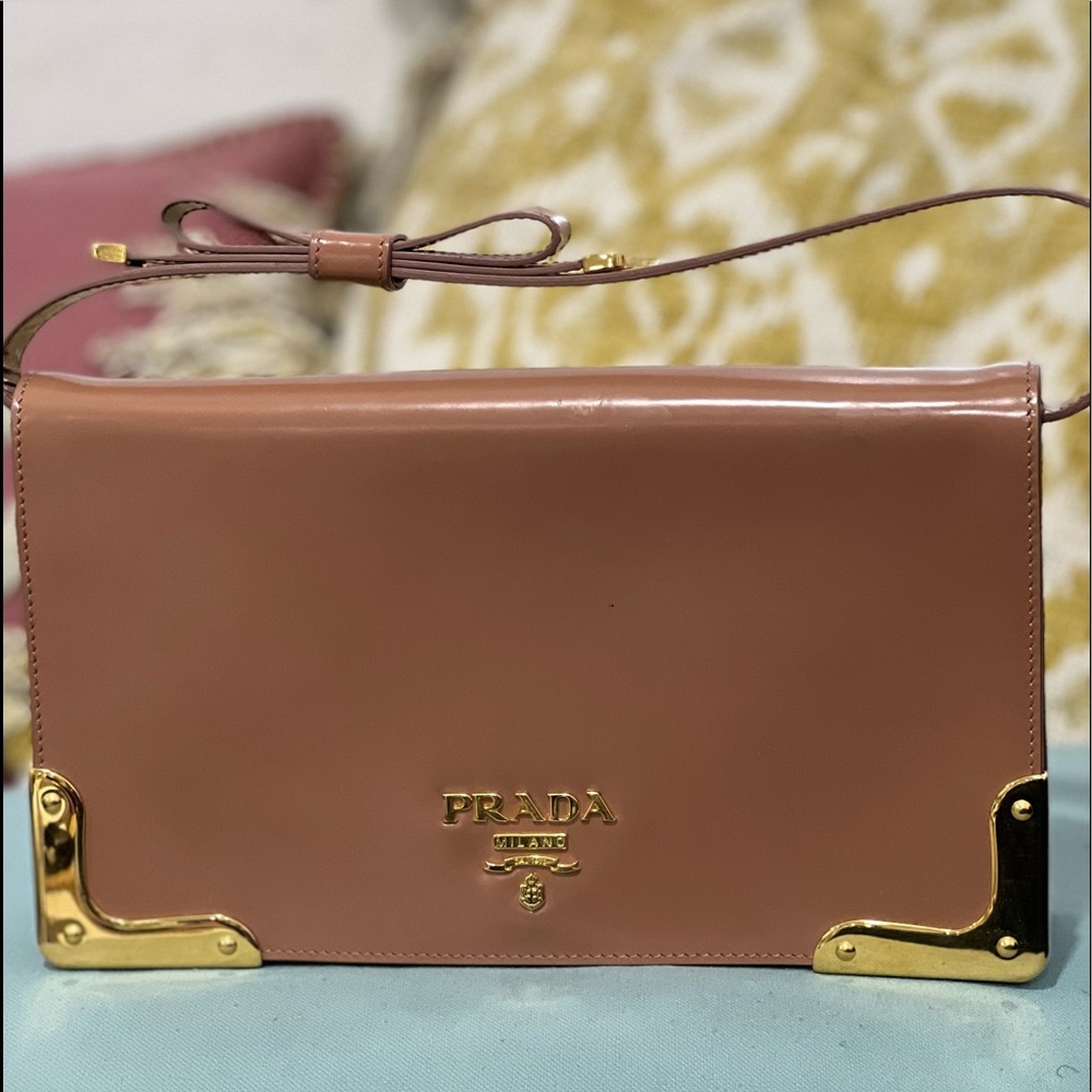 Prada shoulder and clutch bag